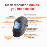 DIN5-DIN13 Auto Darkening Adjustable Head-mounted Solar Auto Darking Welding Masks Welding Protective Masks Helmets Welding Mask