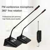 Wireless Conference Microphone, 30 Adjustable Frequencies, Rechargeable, Plug And Play, Suitable For Lectures,Broadcasting