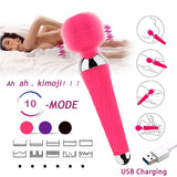Cordless Magic Wand Massager,Rechargeable Handheld Massage Sticks for Women,Personal Massage Tools for Body Back Neck Shoulder