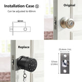 Fingerprint Door Lock Tuya Bluetooth Wifi Digital Keyboard Smart Card Combination knob Lock For Home / Office / Hotel DIY Lock