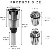 1/2 Inch Shank Router Collet Extension Chuck Converter Adapter,Woodworking Milling Rod Chuck Holder Extender Bit