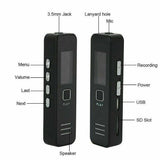 Rechargeable voice recorder HD dual microphone noise reduction remote voice recorder MP3 player professional concealment