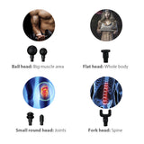 Body Massage Gun Rechargeable Deep Muscle Tissue Massager Device Massage Exercising Relaxation Slimming Shaping Pain Relief