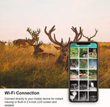 Wi-Fi off-road camera 20MP CMOS motion sensor ultra-night vision distance hunting camera suitable for wildlife monitoring