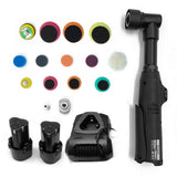Portable Car Polishing Machine Mini Electric Auto Polisher Handheld Rechargeable Car Polishing and Sanding Waxing Machine Kit