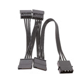 10Pcs Molex 4Pin IDE to 5 SATA 15Pin Hard Drive Power Supply Splitter Cable for DIY PC Sever 18AWG 4-Pin to 15-Pin Power