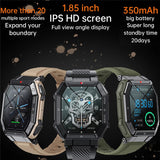 Smart Watch K55 Men Bluetooth Call 350 mAh Long Standby 1.85inch Wristwatch Blood Pressure Monitor Outdoor Sports Smartwatch