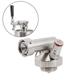Ball Lock Stainless Mini Keg Beer Spear Fit US Standard Beer Faucet Include 30cm Silicone Hose, NO Faucet