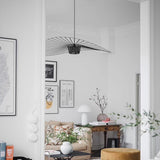 Modern Straw Hat Pendant Light  Hanging lustre lamp Nordic Minimalist Creative for Dining Living Bedroom Bar Cafe Room