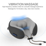 Charging U Shape Kneading Neck Massager Vibrating Neck Massage Pillow Cervical Treatment Magnet Therapy Pulse Travel Sleeping