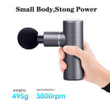Mini Electric Muscle Massage Gun Portable Pocket Body Massager with bag Deep Tissue Facial Gun for Fitness Relaxation Pain Relie