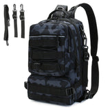 Fishing Tackle Backpack Storage Bag Outdoor Shoulder Backpack Water-Resistant Fishing Gear Bag Cross Body Sling Bag fishing bag