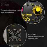 3 In 1 No Gas Welding Machine AC 220V Inverter IP21S Three-purpose Airless Household Soldering Contact Welding Equipment Kit