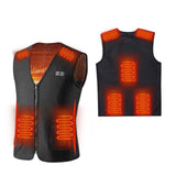7 Areas Men Heated vest Smart heating Cotton Vest USB Infrared Electric Heating Vest Women Outdoor Thermal Winter Warm Jacket