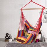 Outdoor Hammock Swing Thicken Chair Hanging Swing Chair Portable Relaxation Canvas Swing Travel Camping Lazy Chair No Pillow
