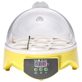 Mini 7 Egg Incubator Poultry Incubator Brooder Digital Temperature Hatchery Egg Incubator Hatcher Chicken Duck Bird Pigeon EU Pl