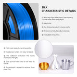 3d Printer Filament SILK PLA Filament 1.75mm 1kg Silk Texture 3d Printing Material Plastic PLA Dimension Accuracy +/-0.02