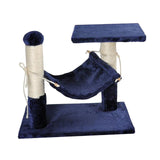 Cat Tree Scratcher with Hammock Funny Scratching Frame Sisal Rope Climbing Tree Toy Activity Protecting Furniture Cats Bed