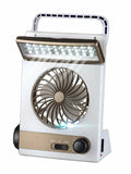 Multi-function Outdoor Solar Light With Fan Flashlight Portable 30 LEDs Table Lamp Rechargable Solar Power Fan