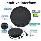 Bluetooth Conference Speaker With Microphone 360° Voice Pickup &amp; Noise Canceling Conference Omnidirectional Microphone