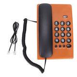 Home Landline Phone Wired Phones Desktop Corded Fixed Phone for Home Office Hotel Telephone Support Pause Mute Redial Function