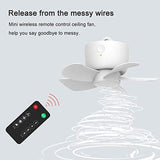 Rechargeable Tent Ceiling Fan, 8000MAh Battery-Powered USB Remote Control Timing 4-Speed Pavilion Outdoor Camping Fan