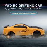 Carrinho Controle Remoto Toys for Boys 2.4G Drift RC Car 1:24 Scale 4WD Racing Car GTR 15km/h High Speed Model Gifts for Kids