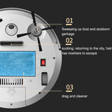 2800Pa Robot Vacuum Cleaner With Water Tank Remote Control  Wet And Dry Ultra-thin Vacuum Cleaner For Home Sweeping And Mopping
