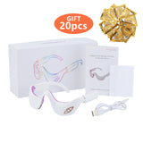 3D Smart Electric Eye Massager with Heat Infrared Light Therapy EMS Microcurrent Pulse Vibrator Beauty Eyes Massage Machine