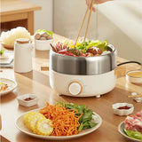 220V 3L Household Multi Cooker Electric Hotpot Cooker Multifunctional Frying Pan Pot Cooking Steaming Machine