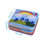 Kids 3D Toddlers Board game Story Cloth Book Montessori Quiet Book Early Learning Education Habits Knowledge Developing Toys