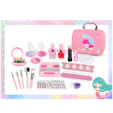 20Pcs Pretend Play Simulation Cosmetic Makeup Handbag Toys For Girls Children Educational Toys Birthday Gifts-  Pink Bag Set