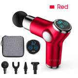 Mini LCD Massage Gun 32 Speed Touch Screen Deep Tissue Percussion Muscle Mini Massager Fascial Gun For Pain Relief Body Massage