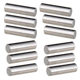 12 Pieces Alnico 5 Humbucker Pickup Polepiece Magnet Slug Rods 15mm for Electric