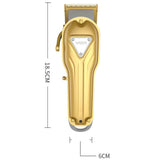 Professional cordless electric hair clipper full metal housing barber hair trimmer rechargeable haircut machine adjustable