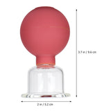 1 Set of 4pcs Vacuum Cupping Cups Back Body Massager Household Suction Vacuum Can (Brown)