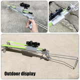 Powerful Slingshot Folding Telescopic Rod High-precision Tactical Laser Scope Bow Catapult Outdoor Long-distance Hunting