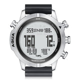 NORTH EDGE AQUA Men's Professional Diving Computer Watch Scuba Diving NDL 50M Dive Watches Altimeter Barometer Compass