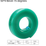 50mm*9mm Flat Silkscreen Squeegee Rubber 55A 65A 75A 80A DIY Silk Screen Printing Ink Scratch Board Tools Squeegee Rubber Blade