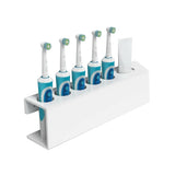 Home Decor Wall Mounted Large Capacity Save Space Multi Holes Toothpaste Rack Anti Dirty Electric Toothbrush Holder Easy Install