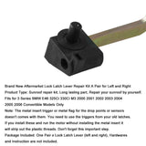 Top Lock Latch Lever Repair Set Replaces fits for BMW E46 2000-2006 (Golden and Black)