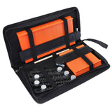 5inch/10inch Contour Gauge Set with 6-Folding Ruler Metal Lock Shape Duplicator Tiling Laminate Tiles Template Profile Measuring