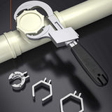 Adjustable Wrench Mini Multifunctional Universal Open End Wrench Bathroom Repair Tools 270mm Aluminium
