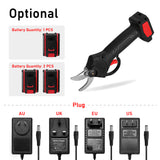 21V Cordless Electric Pruning Shears 30mm Cutting Diameter Carry Case Rechargeable 1200mAh Lithium Battery &amp; Charger Powered