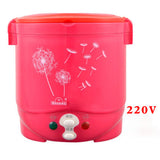 12V 24V 220V mini rice cooker car trucks electric soup porridge cooking machine food steamer warmer fast heating lunch box