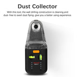 MAYILON Electric Drilling Dust Collector Laser Level 2 In 1 Household Wall Electric Suction Vacuum Drilling Dust Collector