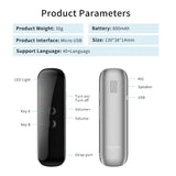 G5 Voice Translator 70 Languages Multi Languages Instant Translate Mini Wireless 2 Way Real Time Translator APP Bluetooth Device