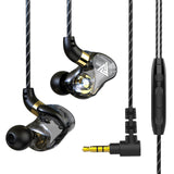 QKZ SK7 3.5mm Wired Headphones In-ear Earbuds Super Bass Music Earphone Sports Headset Noise reduction with Mic for MP3 MP4