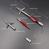5pcs Tail Wing Fish Dart Shooting Fishing Dart Split Deep Water Fish Slingshot Bullet Dart Strong Penetrating Fishing Tool