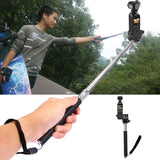 Extendable Handheld Selfie Stick  Self-Portrait Holder Monopod Stick For DJI OSMO Camera Pocket Extension Rod Holder